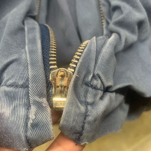 Mickey INC Womens Blue Embroidered Long Sleeve Denim Canvas Jacket Size Small - Picture 14 of 14